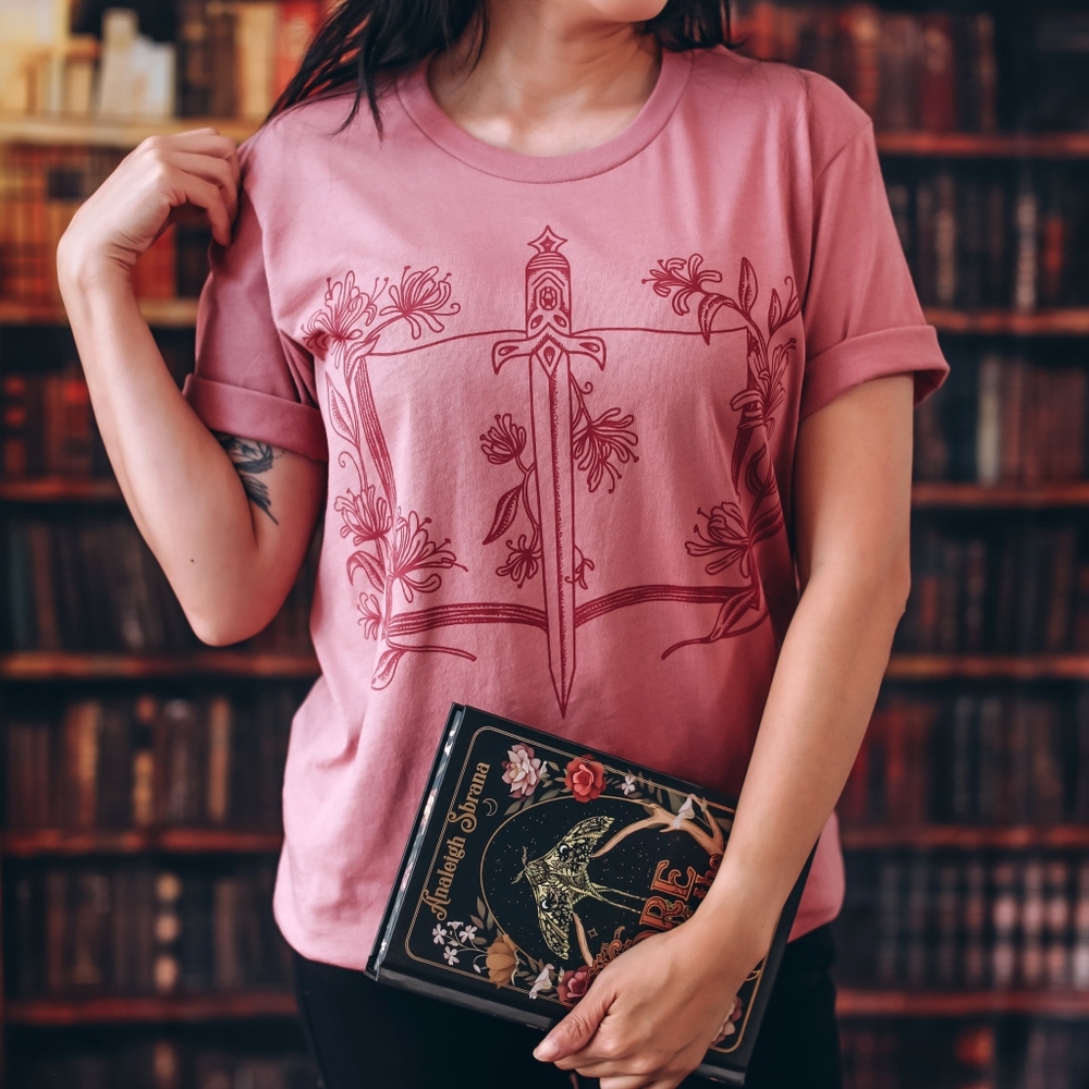 Bookish Box Medium Floral Fantasy Tee